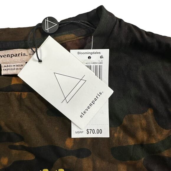 Eleven Paris Men's Two Tone Camo Short Sleeve Tee Size S $70 - Picture 9 of 9